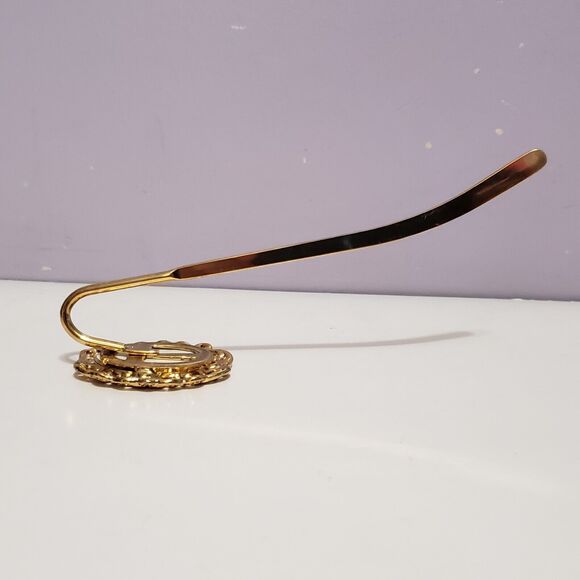 Gold Tone Book Marker / Letter Opener w/ Picture Frame 5" - Picture 3 of 10